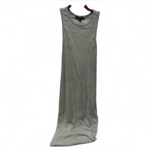 Gray bodycon maxi dress